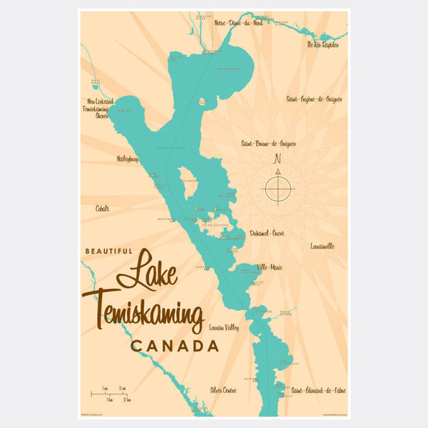 Lake Temiskaming Canada, Paper Print