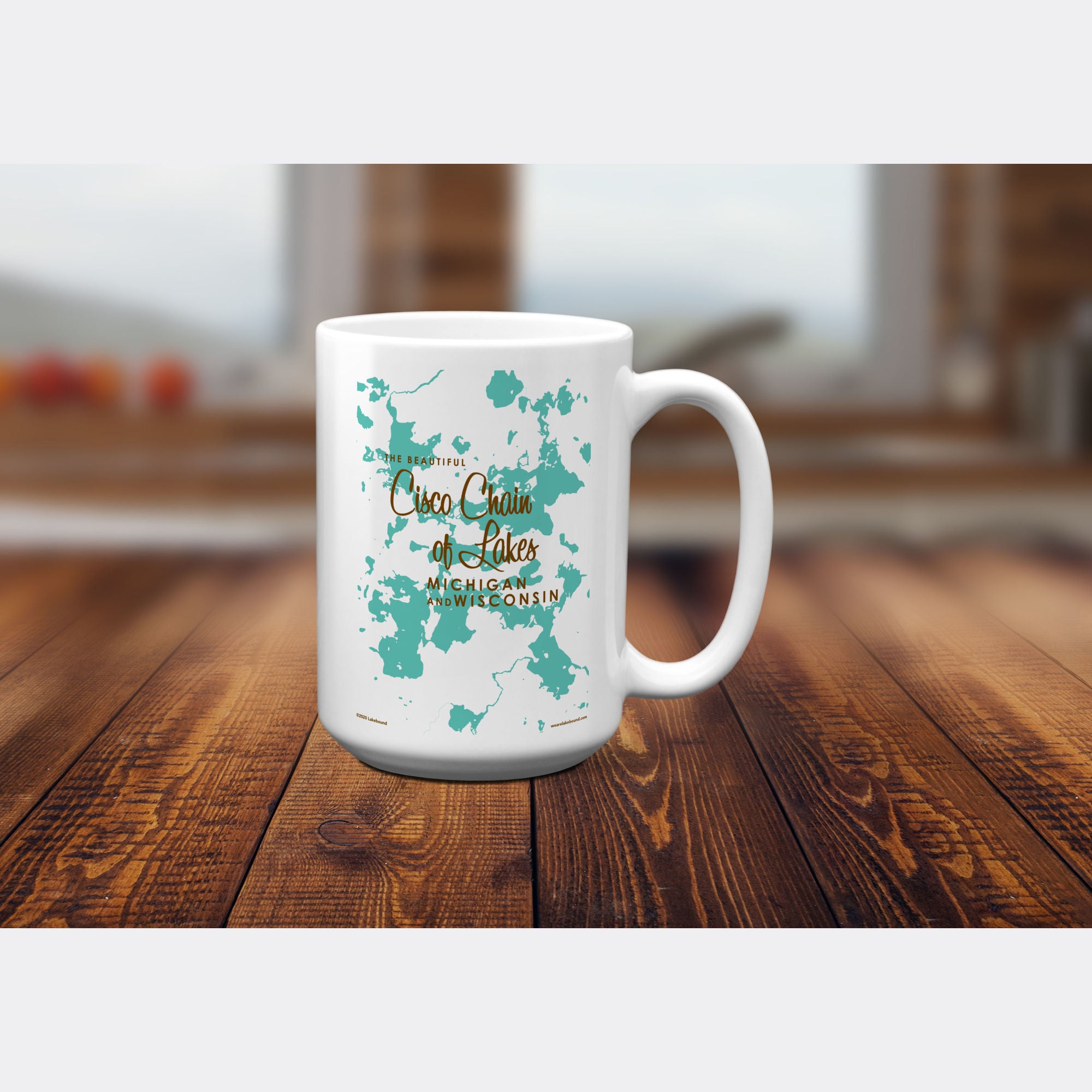 Cisco Chain of Lakes WI Michigan, 15oz Mug