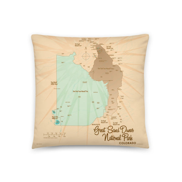 Great Sand Dunes National Park Colorado Pillow