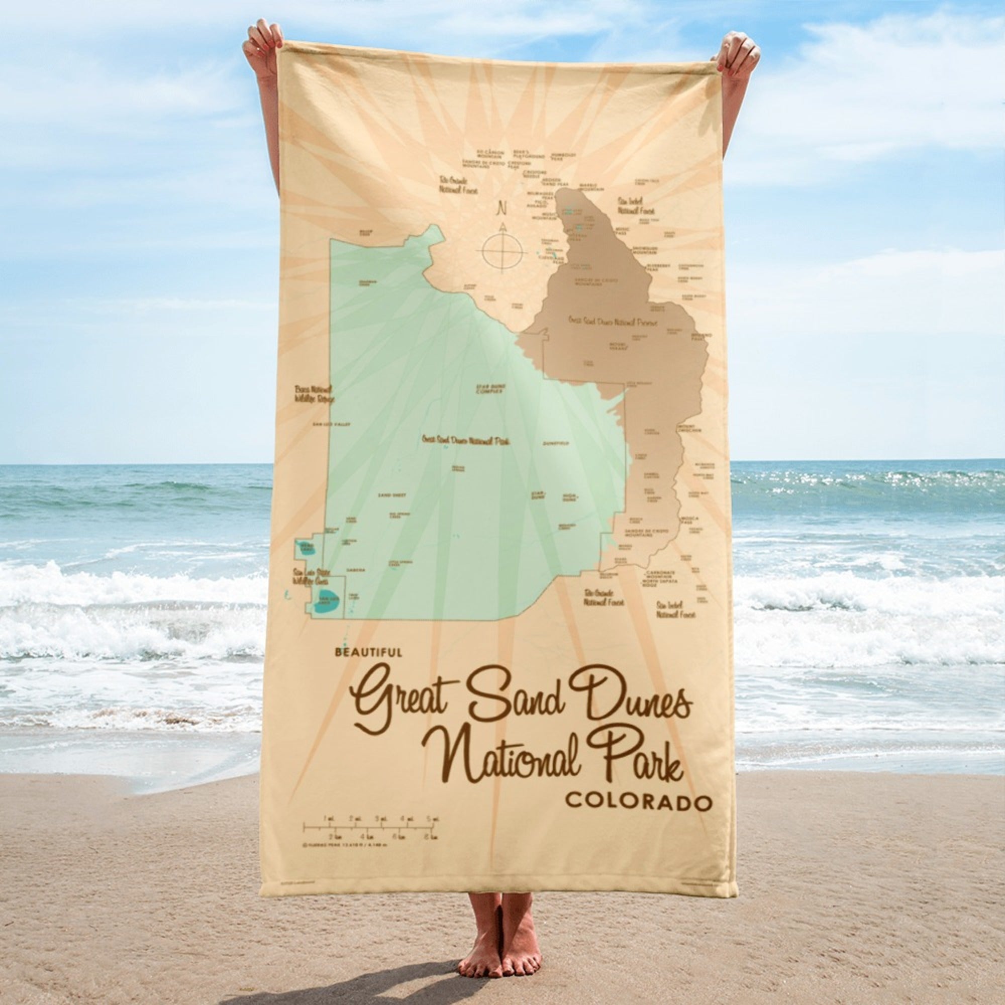 Great Sand Dunes National Park Colorado Beach Towel