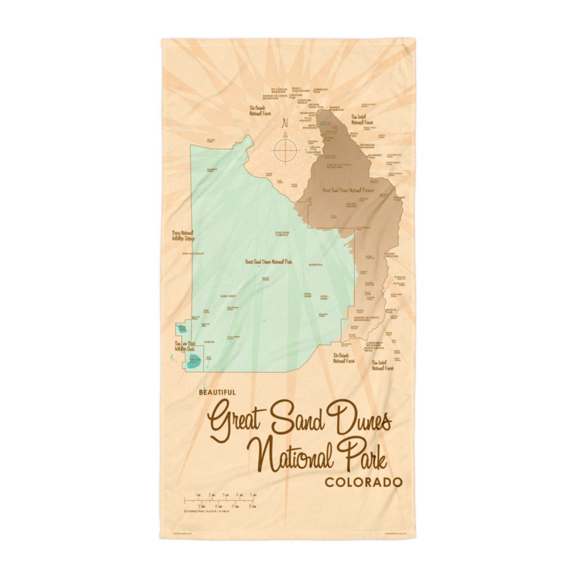 Great Sand Dunes National Park Colorado Beach Towel