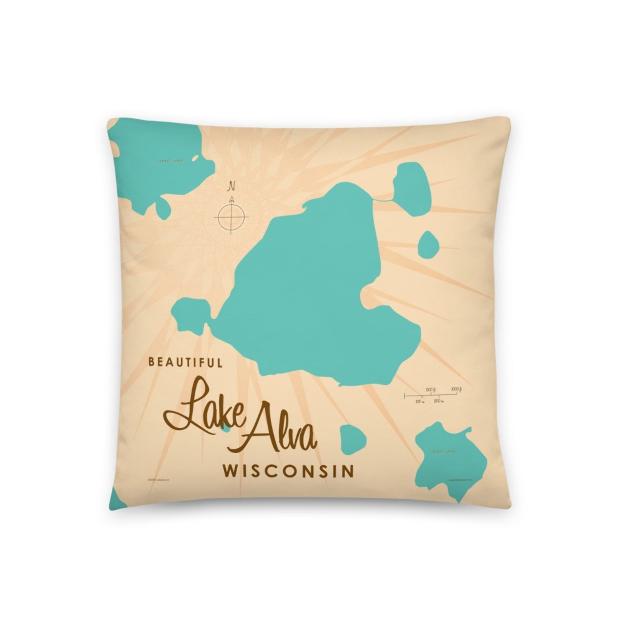 Lake Alva Wisconsin Pillow