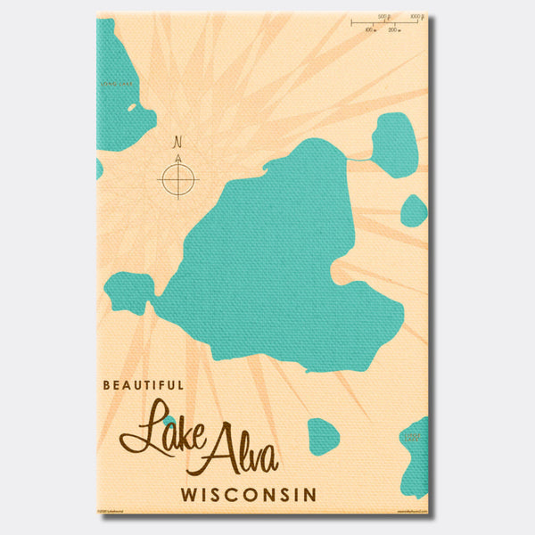 Lake Alva Wisconsin, Canvas Print