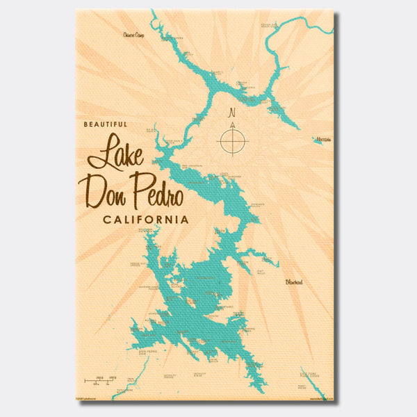 Lake Don Pedro California, Canvas Print