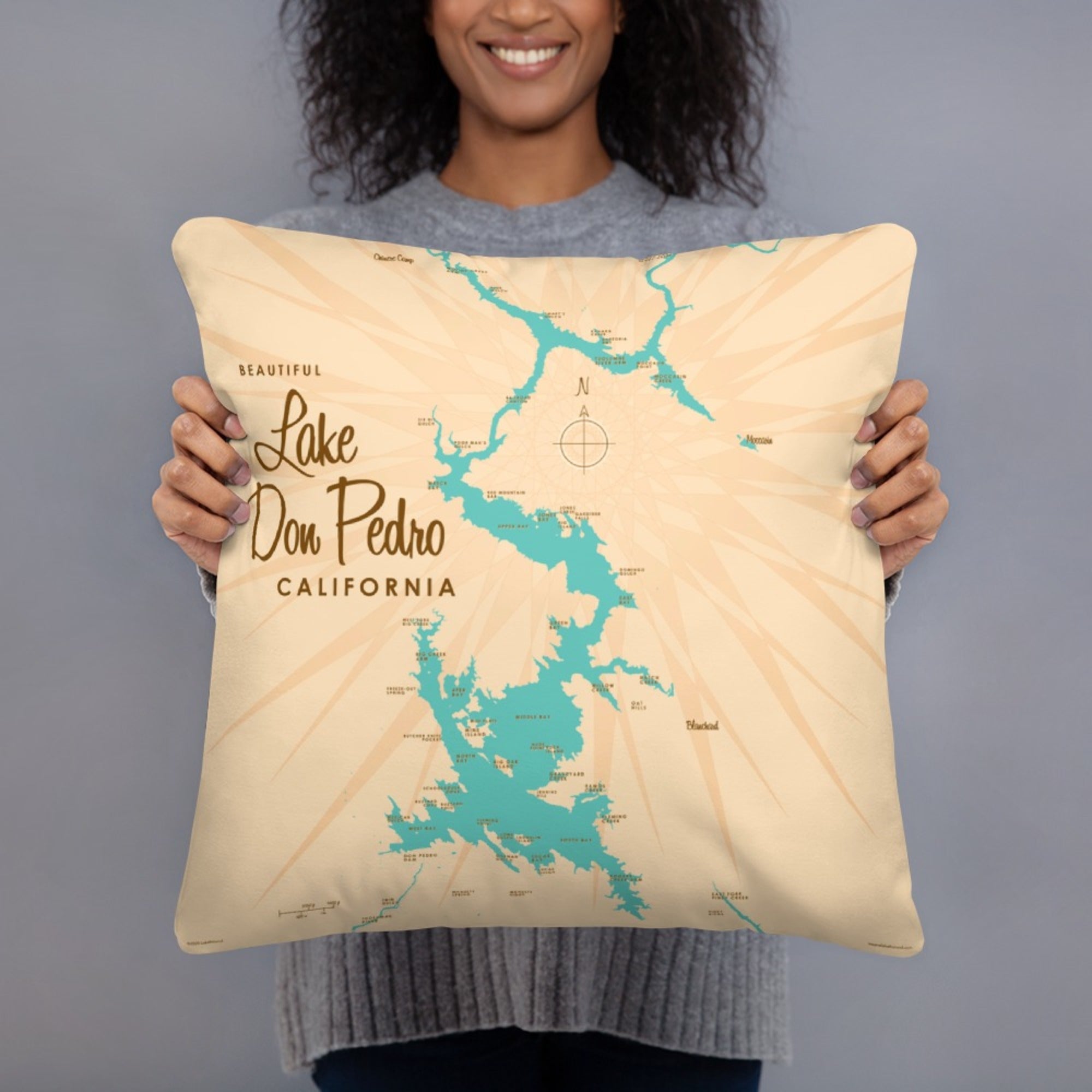 Lake Don Pedro California Pillow