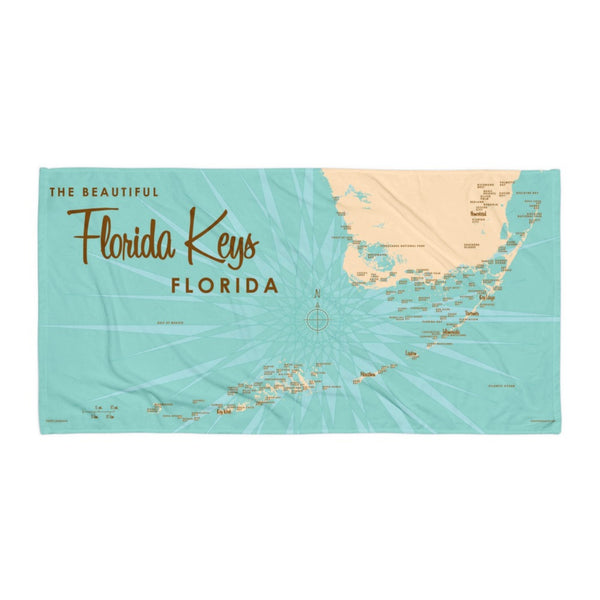 Florida Keys Florida Beach Towel