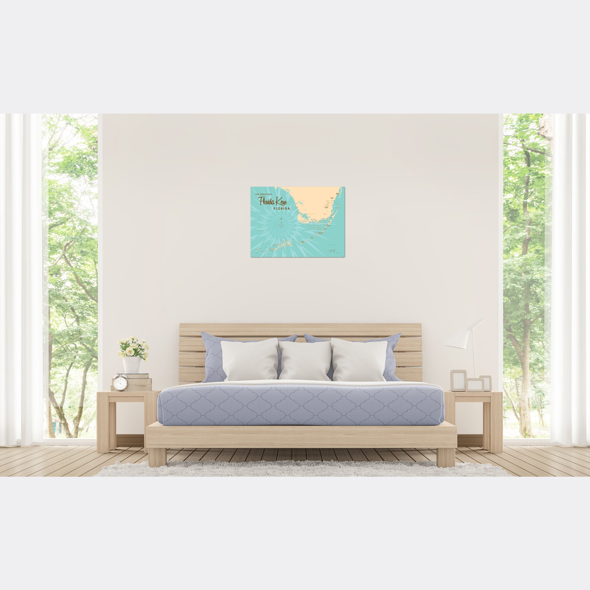 Florida Keys Florida, Metal Sign Map Art