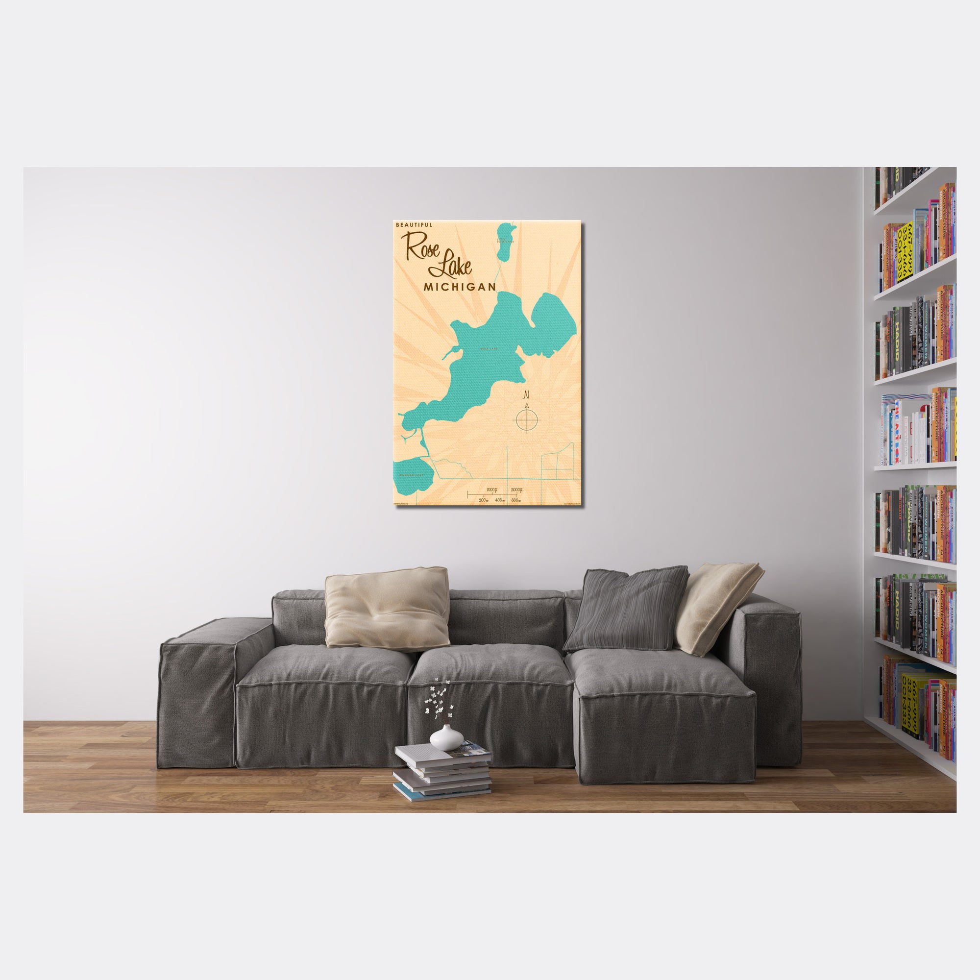 Rose Lake Michigan, Canvas Print