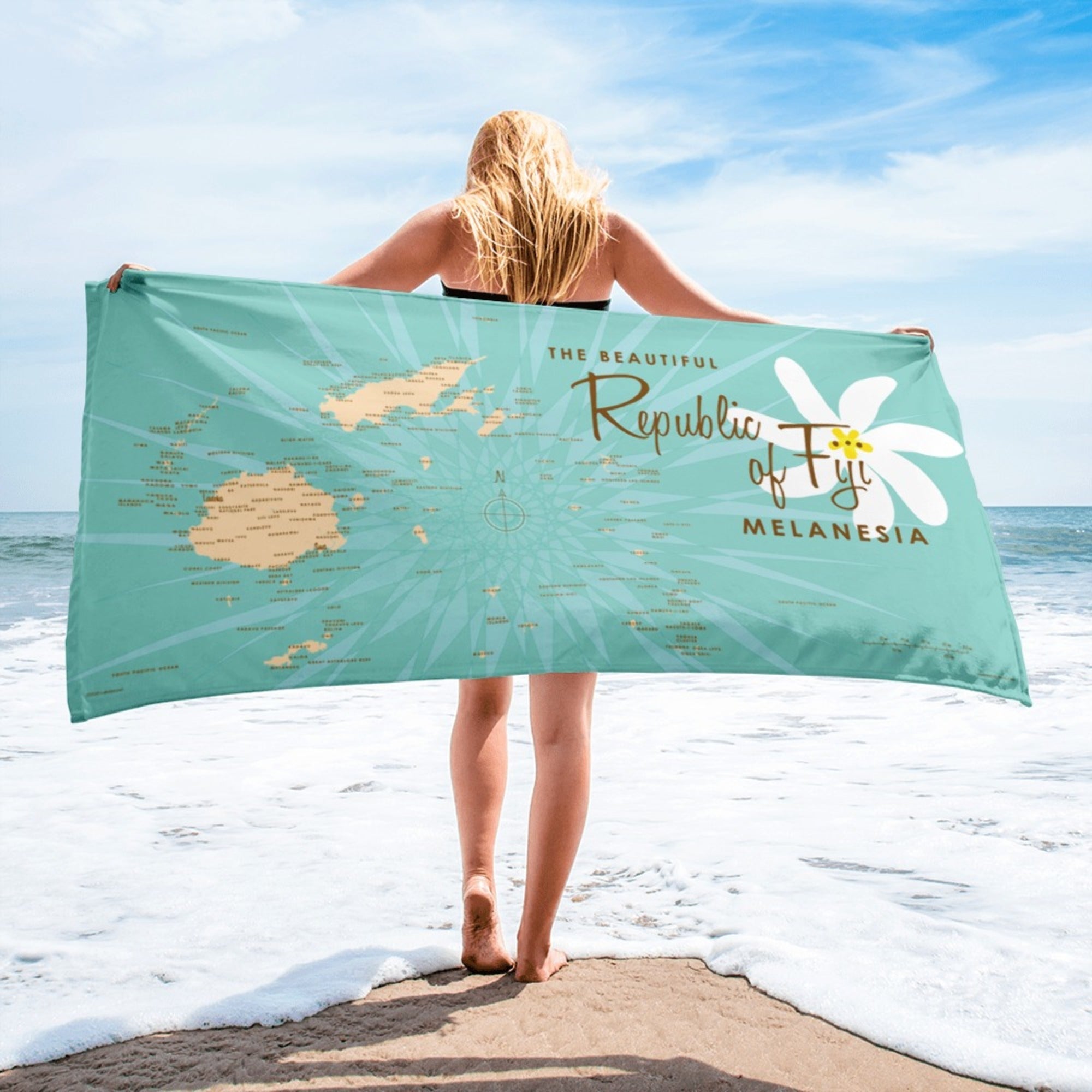 Republic of Fiji Melanesia Beach Towel