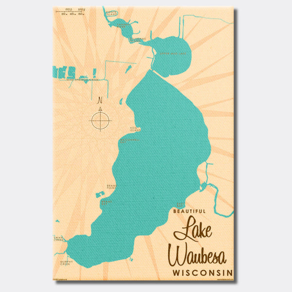 Lake Waubesa Wisconsin, Canvas Print