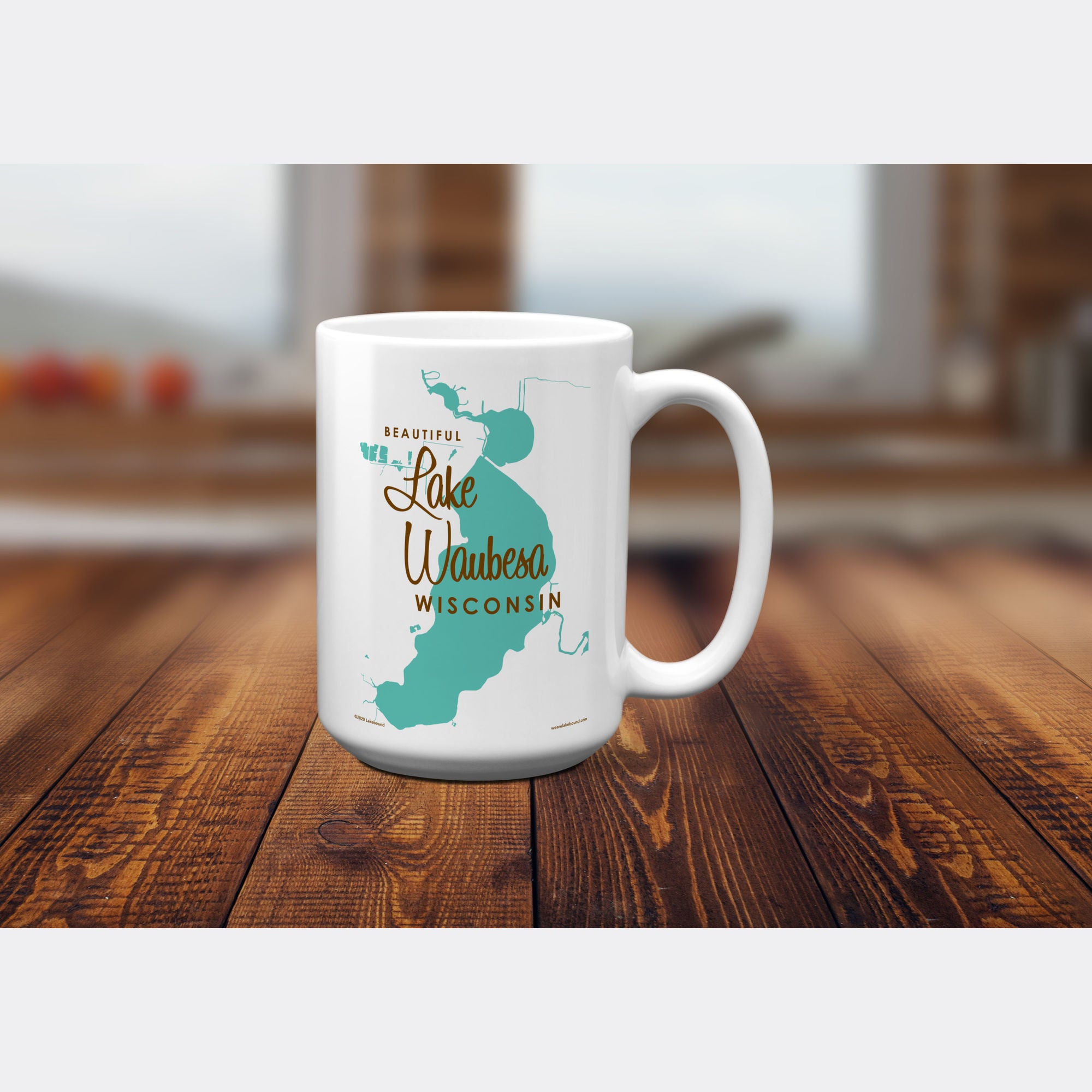 Lake Waubesa Wisconsin, 15oz Mug