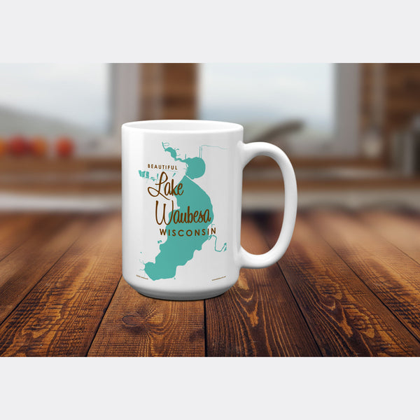 Lake Waubesa Wisconsin, 15oz Mug