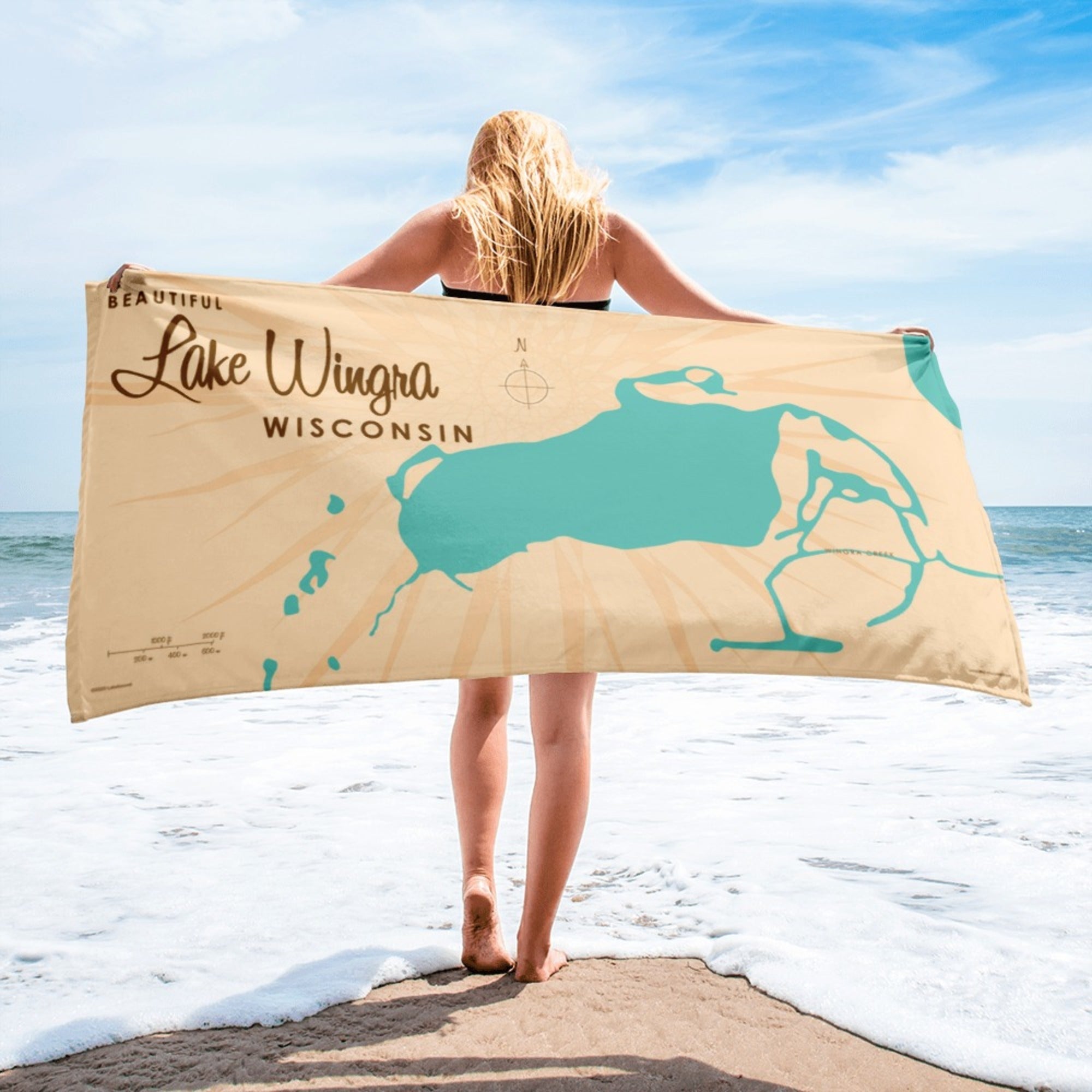 Lake Wingra Wisconsin Beach Towel