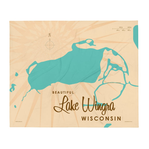 Lake Wingra Wisconsin Throw Blanket