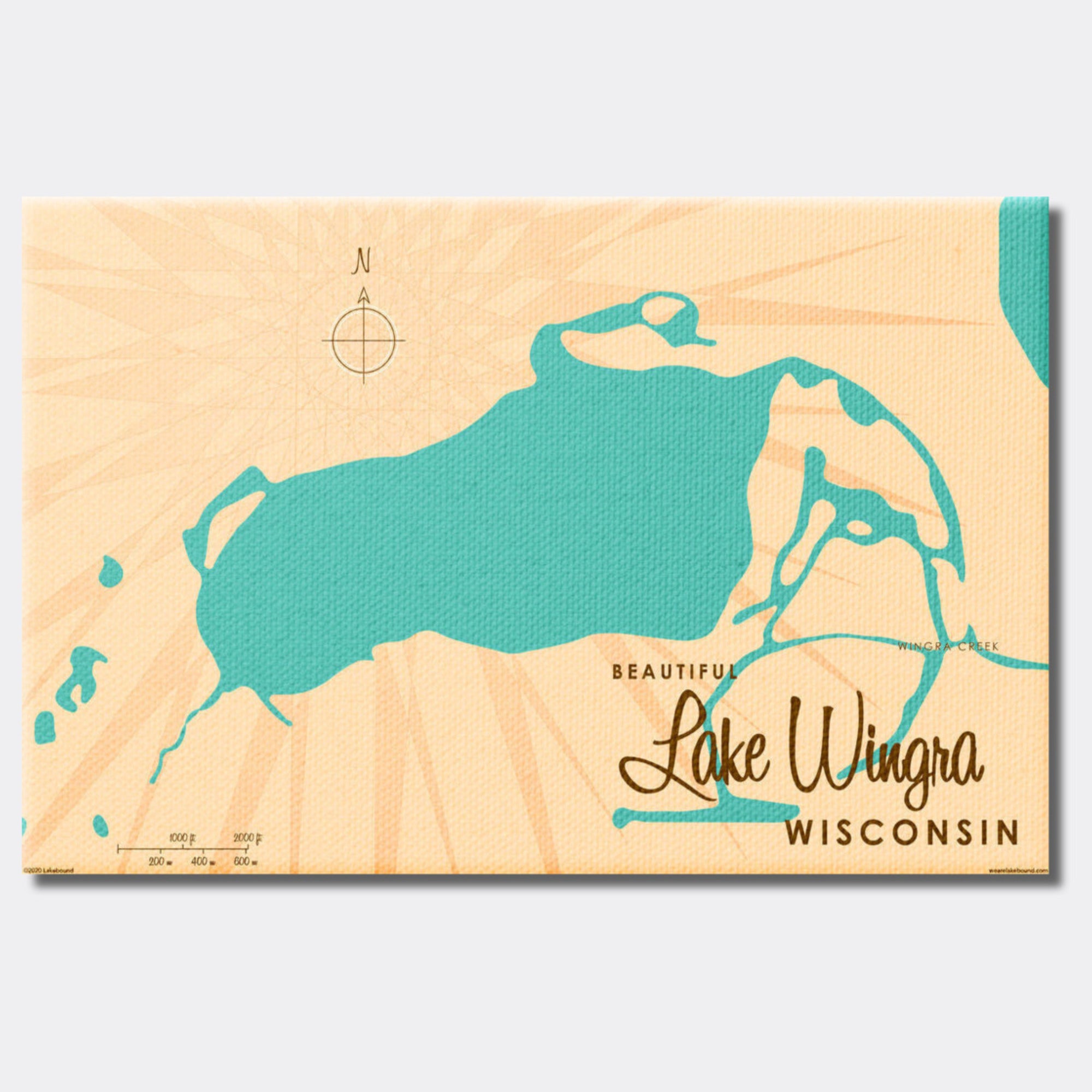 Lake Wingra Wisconsin, Canvas Print