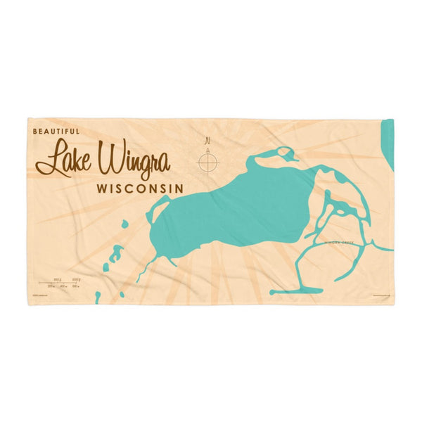 Lake Wingra Wisconsin Beach Towel