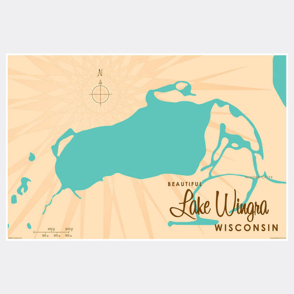 Lake Wingra Wisconsin, Paper Print