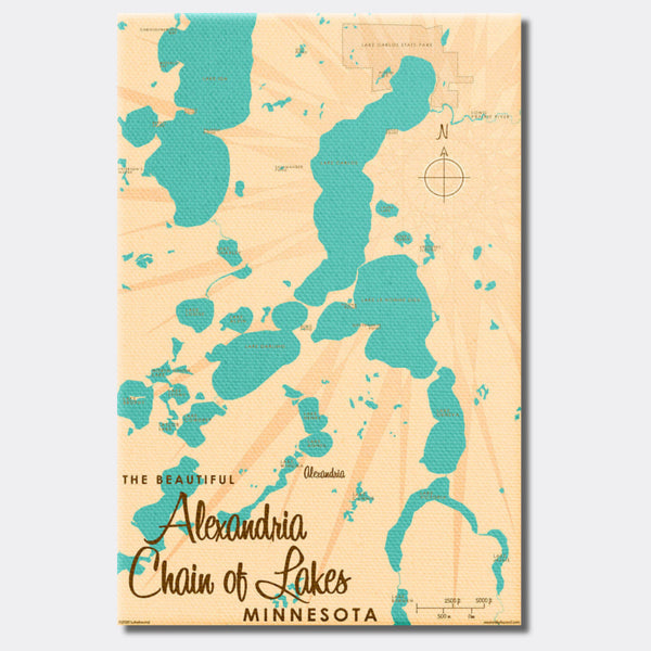 Alexandria Chain of Lakes Minnesota, Canvas Print