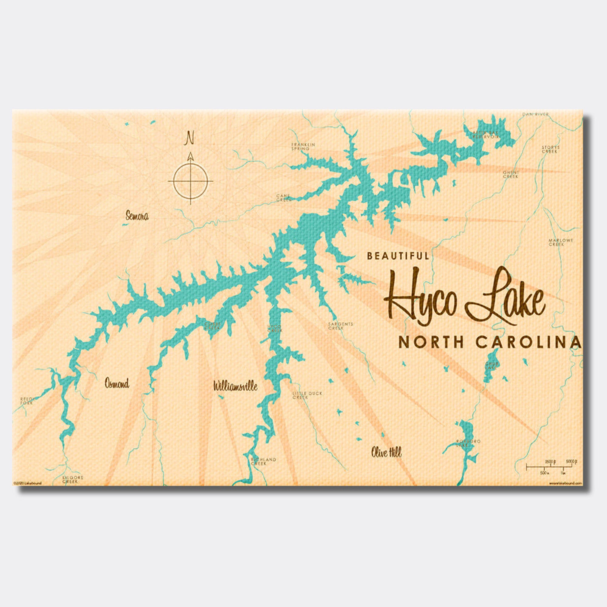 Hyco Lake North Carolina, Canvas Print