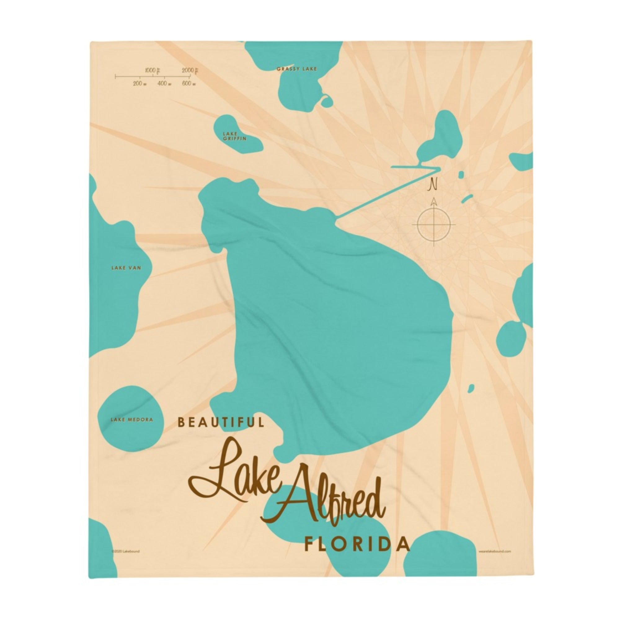 Lake Alfred Florida Throw Blanket