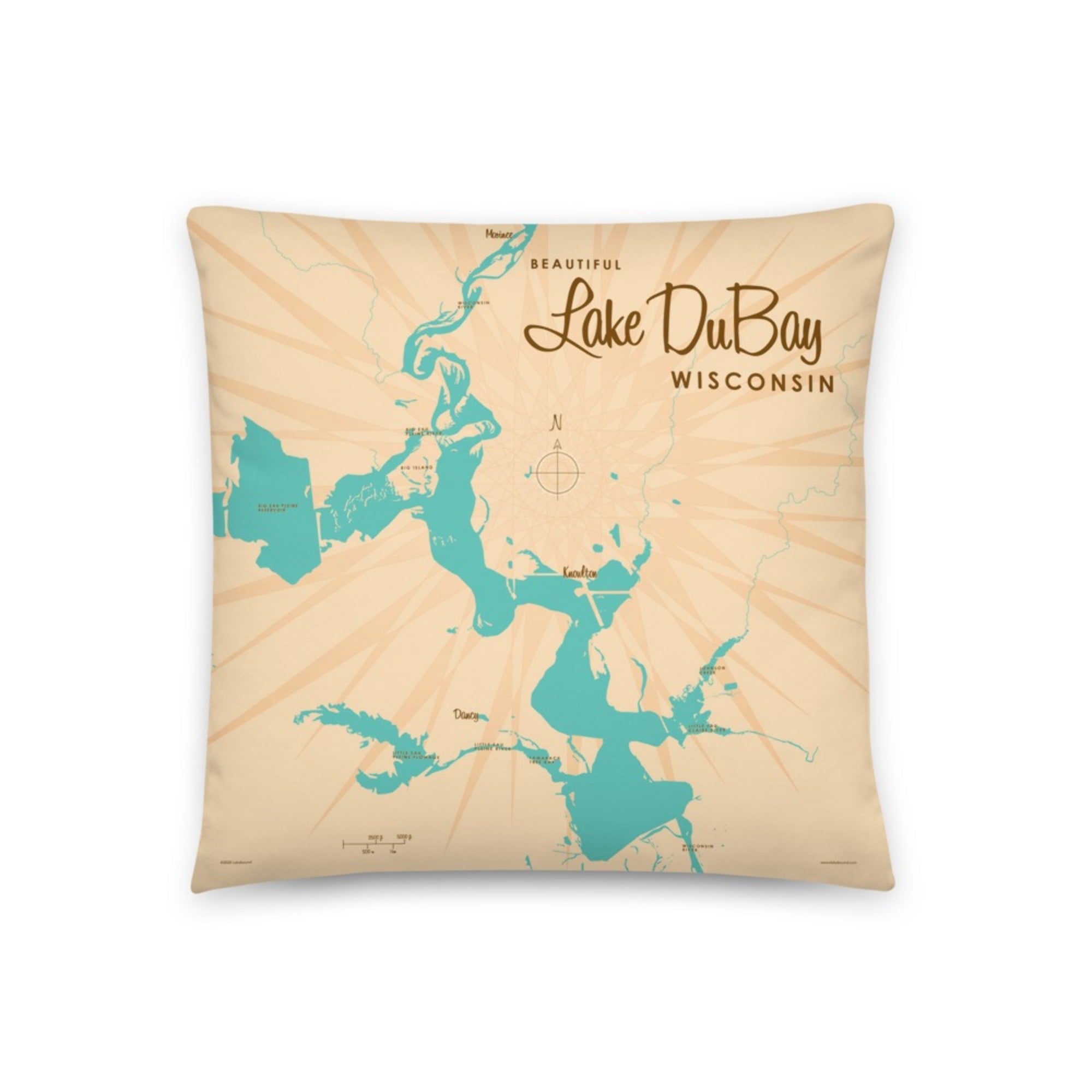 Lake DuBay Wisconsin Pillow