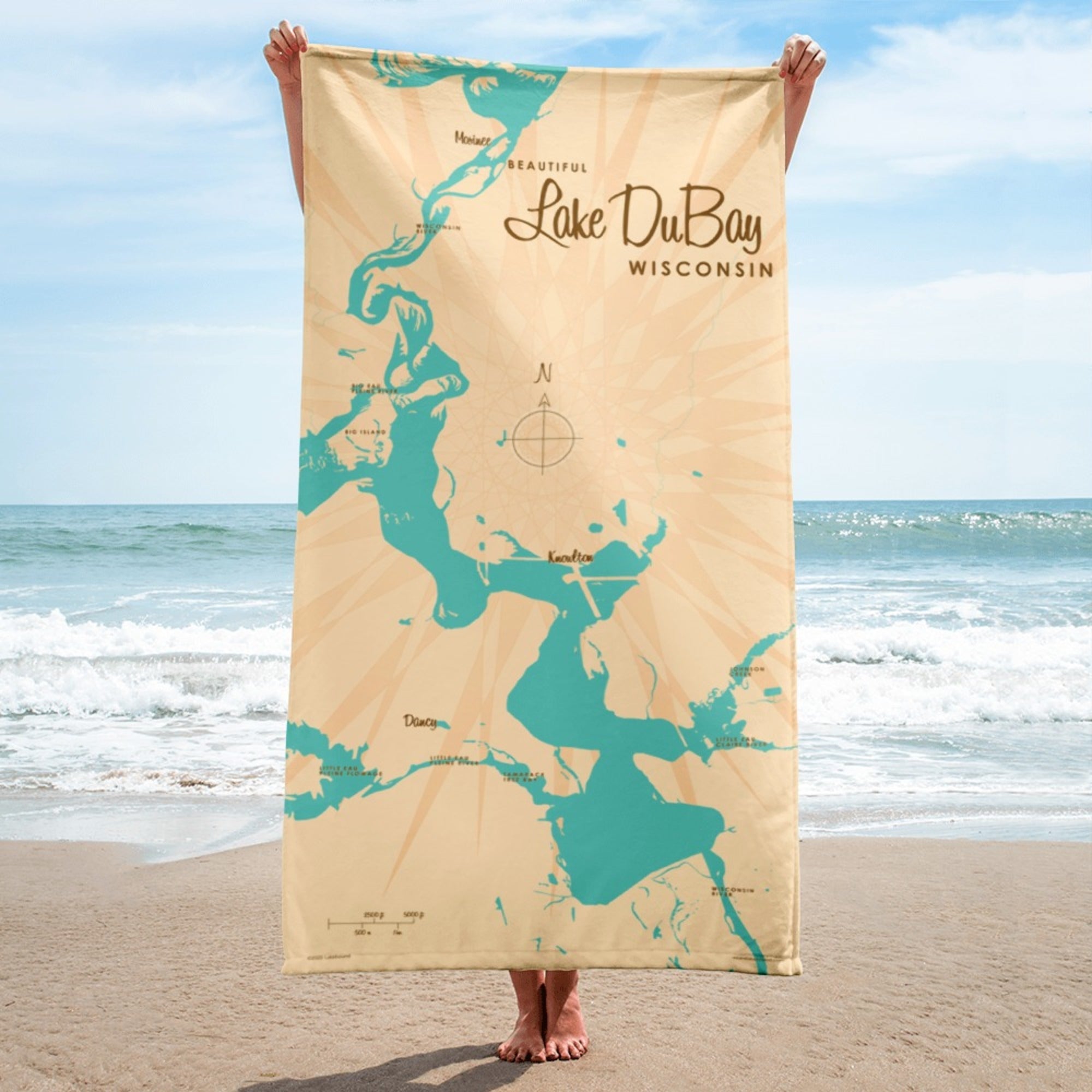 Lake DuBay Wisconsin Beach Towel