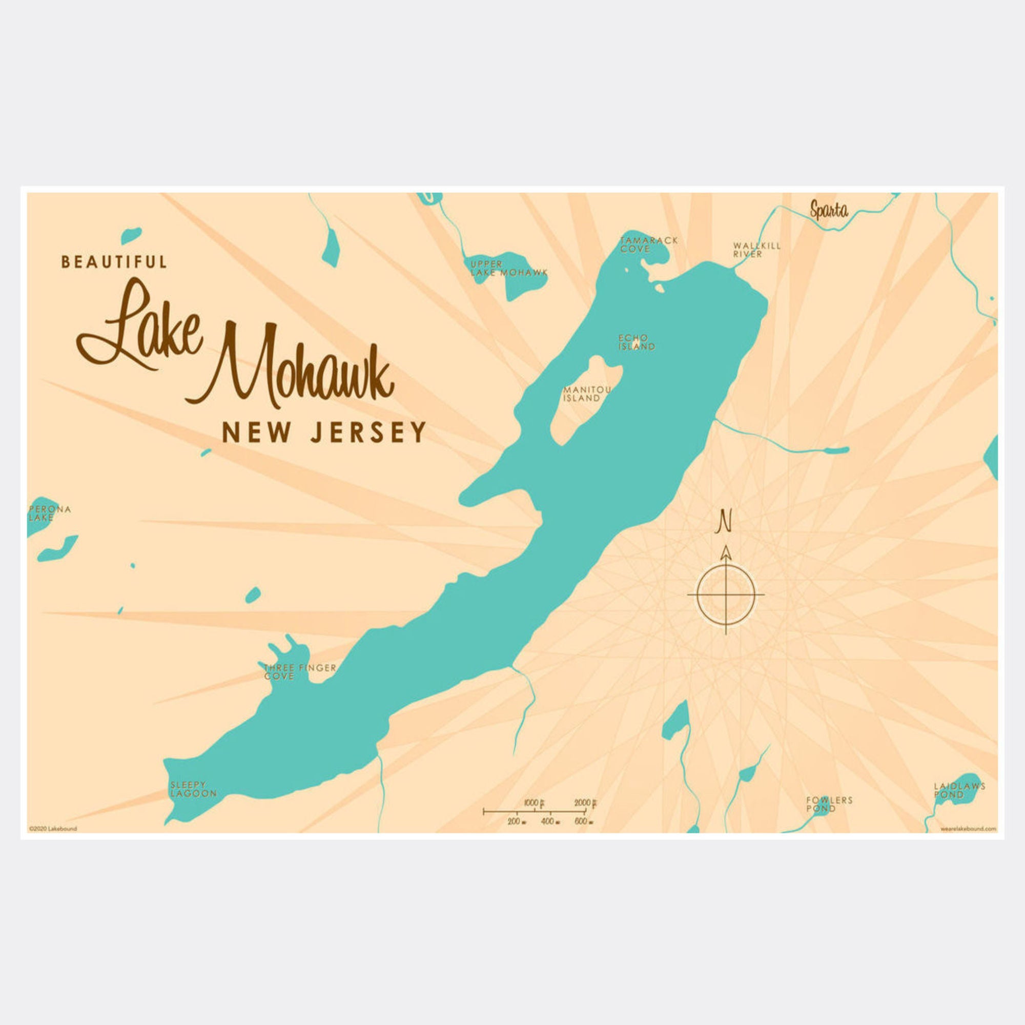 Lake Mohawk New Jersey, Paper Print