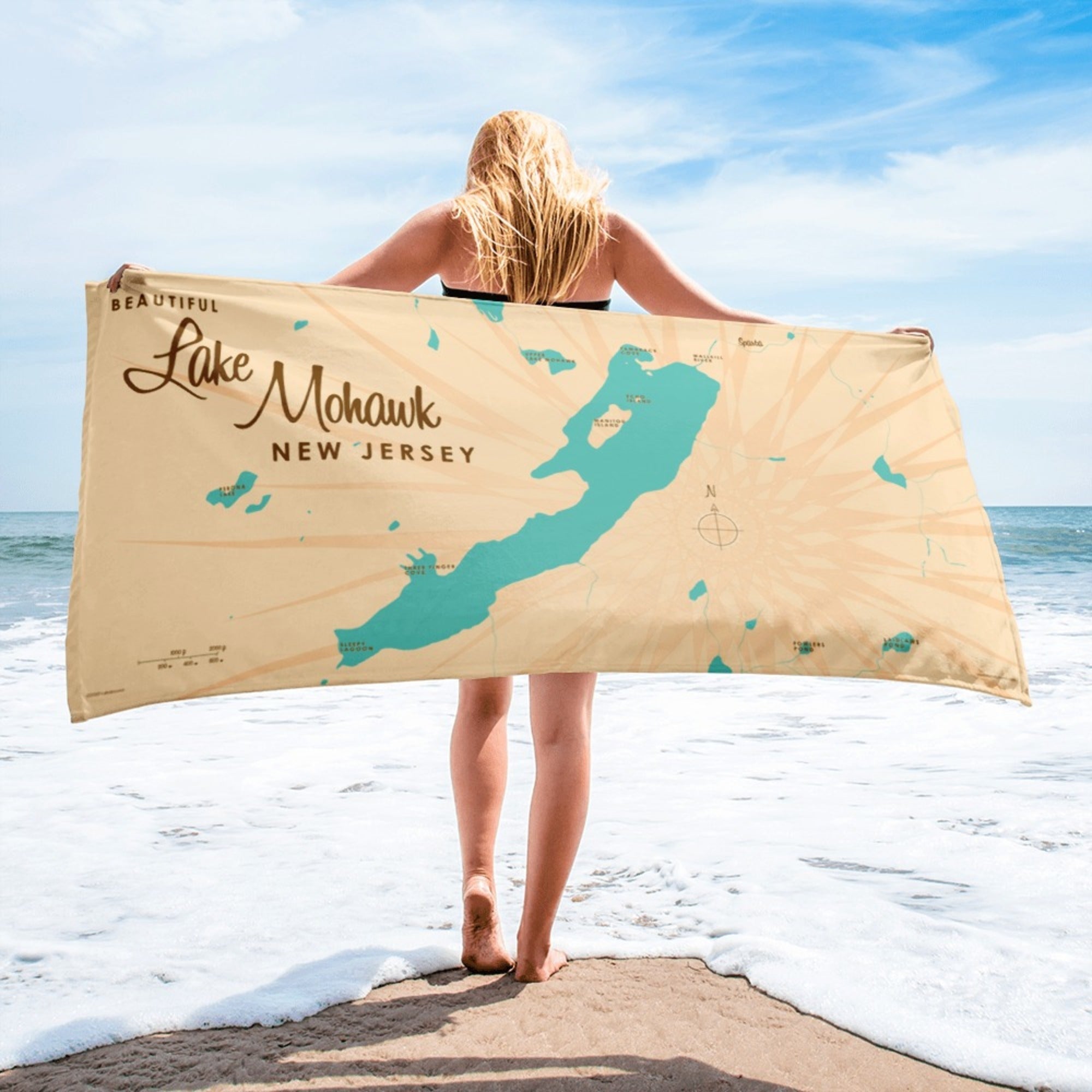 Lake Mohawk New Jersey Beach Towel