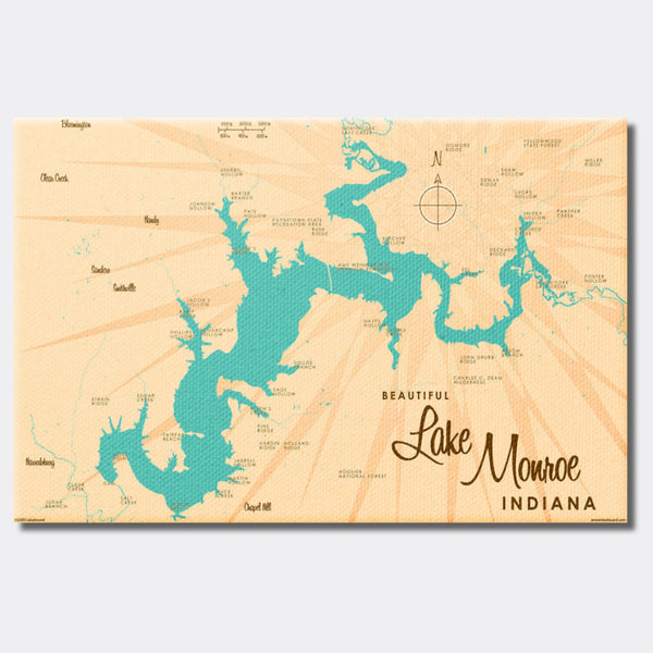 Lake Monroe Indiana, Canvas Print