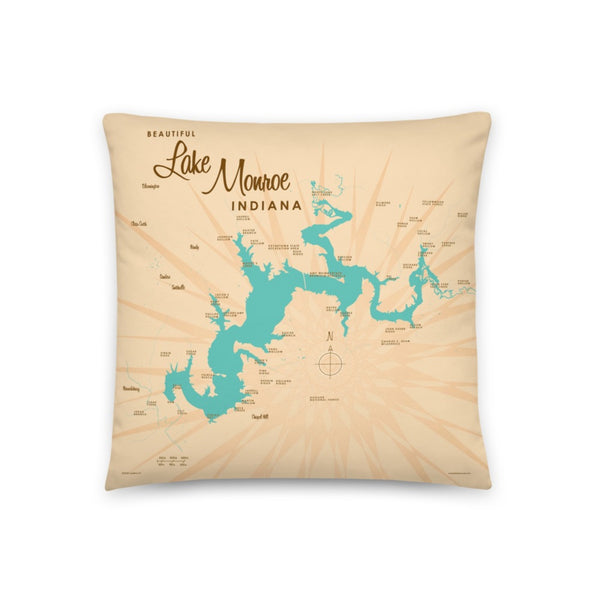 Lake Monroe Indiana Pillow