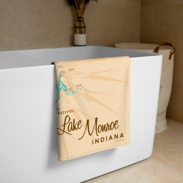 Lake Monroe Indiana Beach Towel