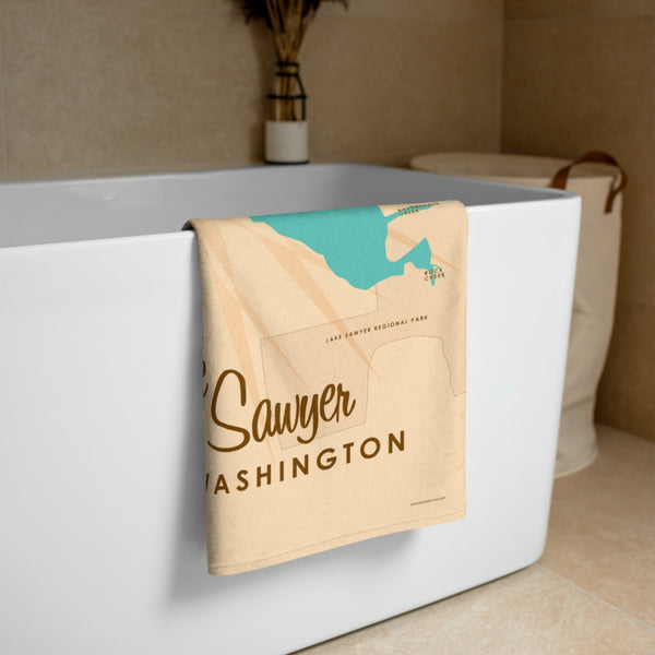 Lake Sawyer Washington Beach Towel