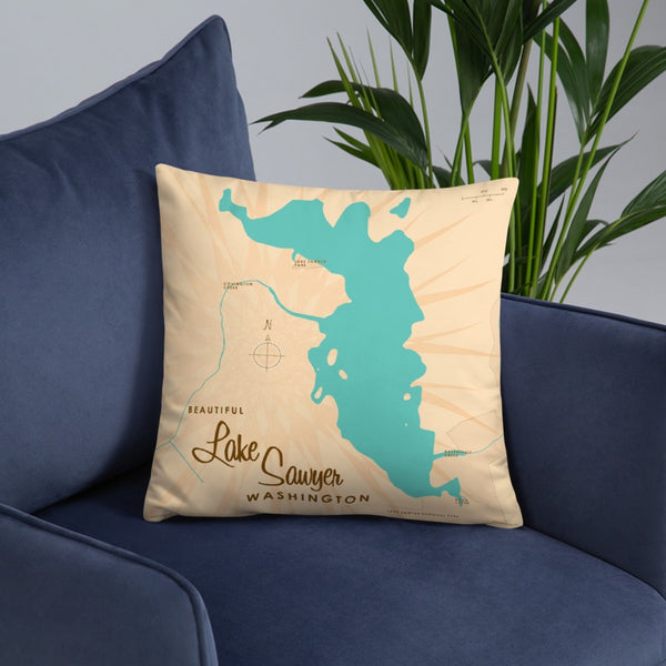 Lake Sawyer Washington Pillow