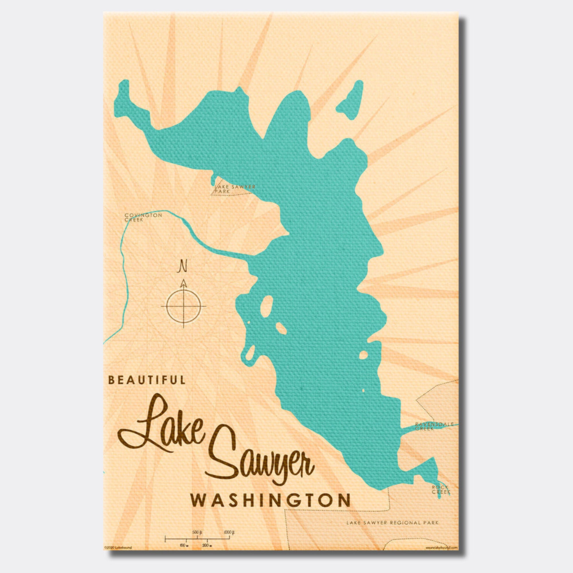 Lake Sawyer Washington, Canvas Print