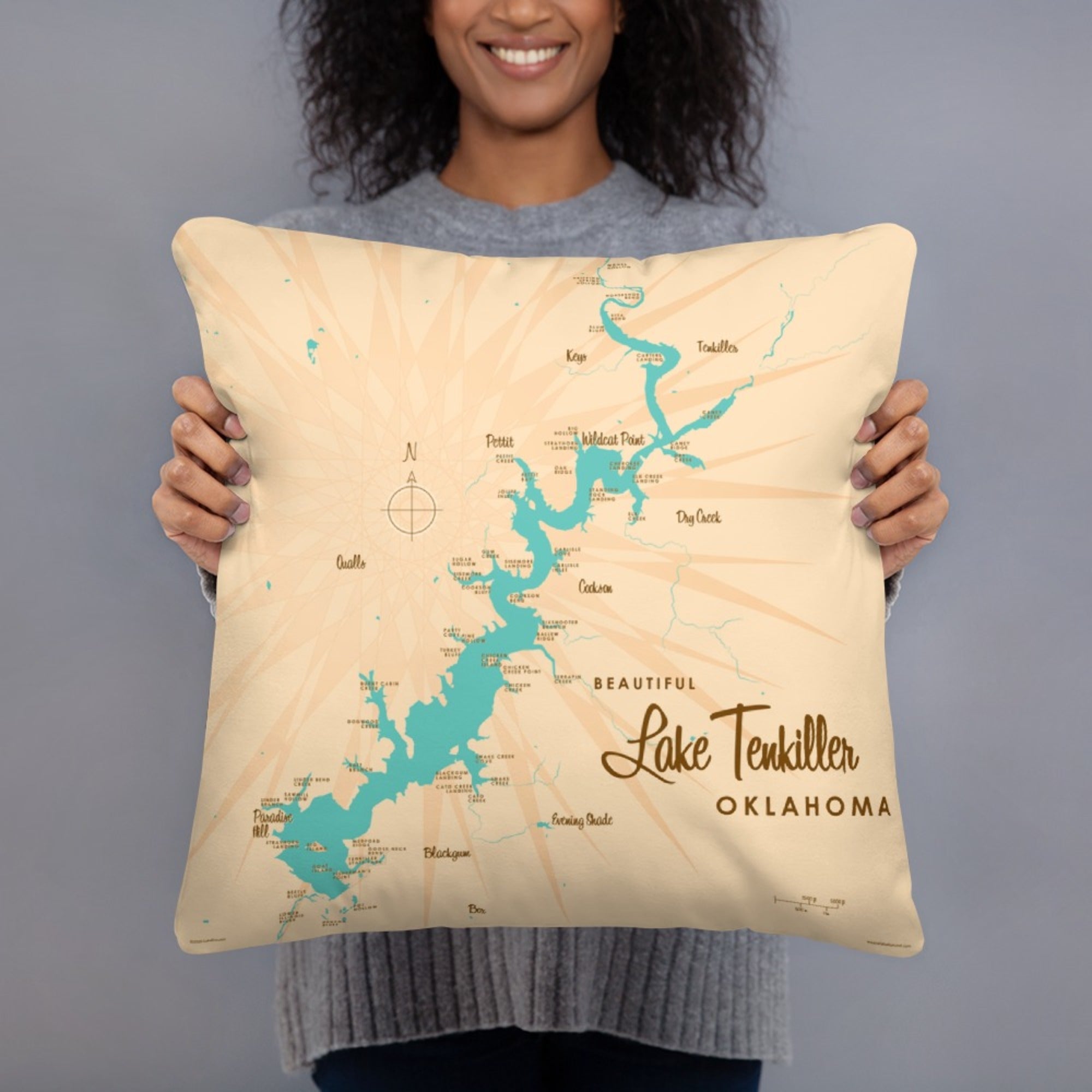 Lake Tenkiller Oklahoma Pillow