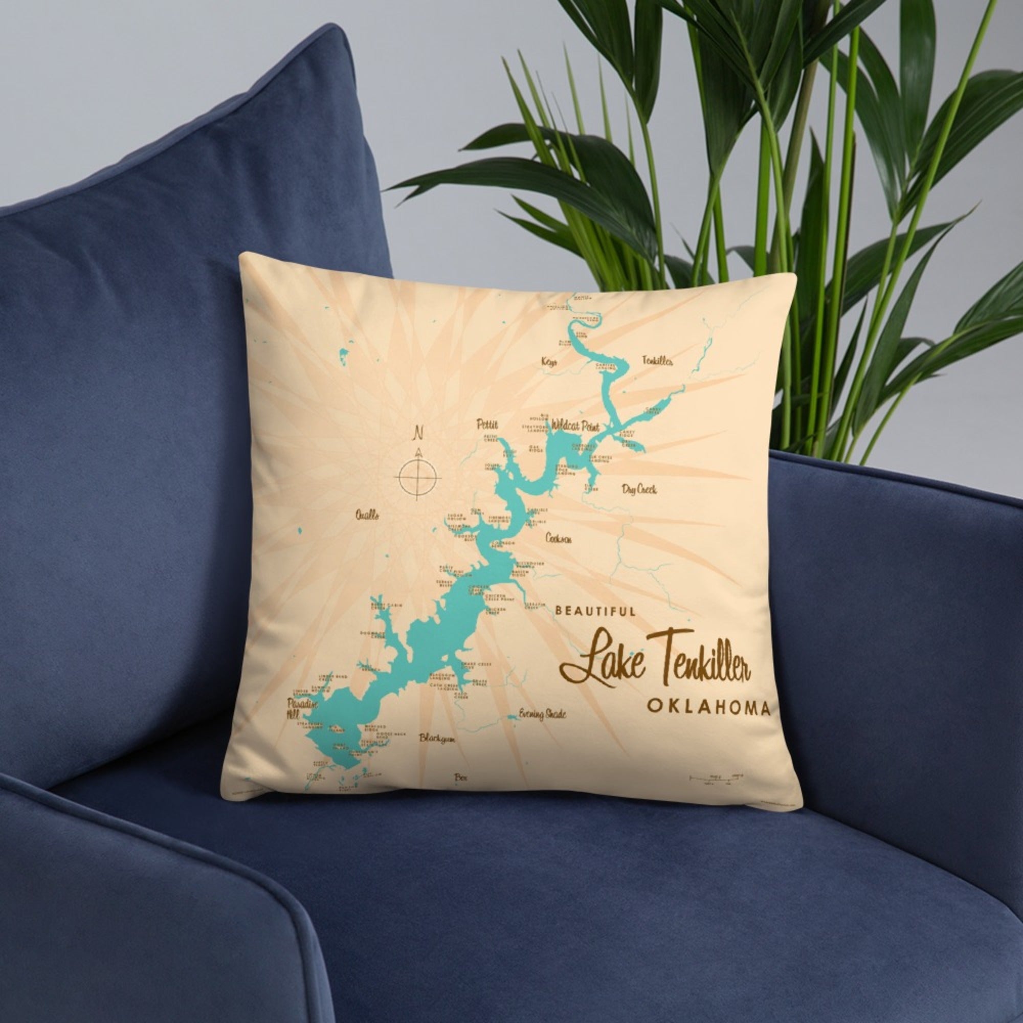 Lake Tenkiller Oklahoma Pillow