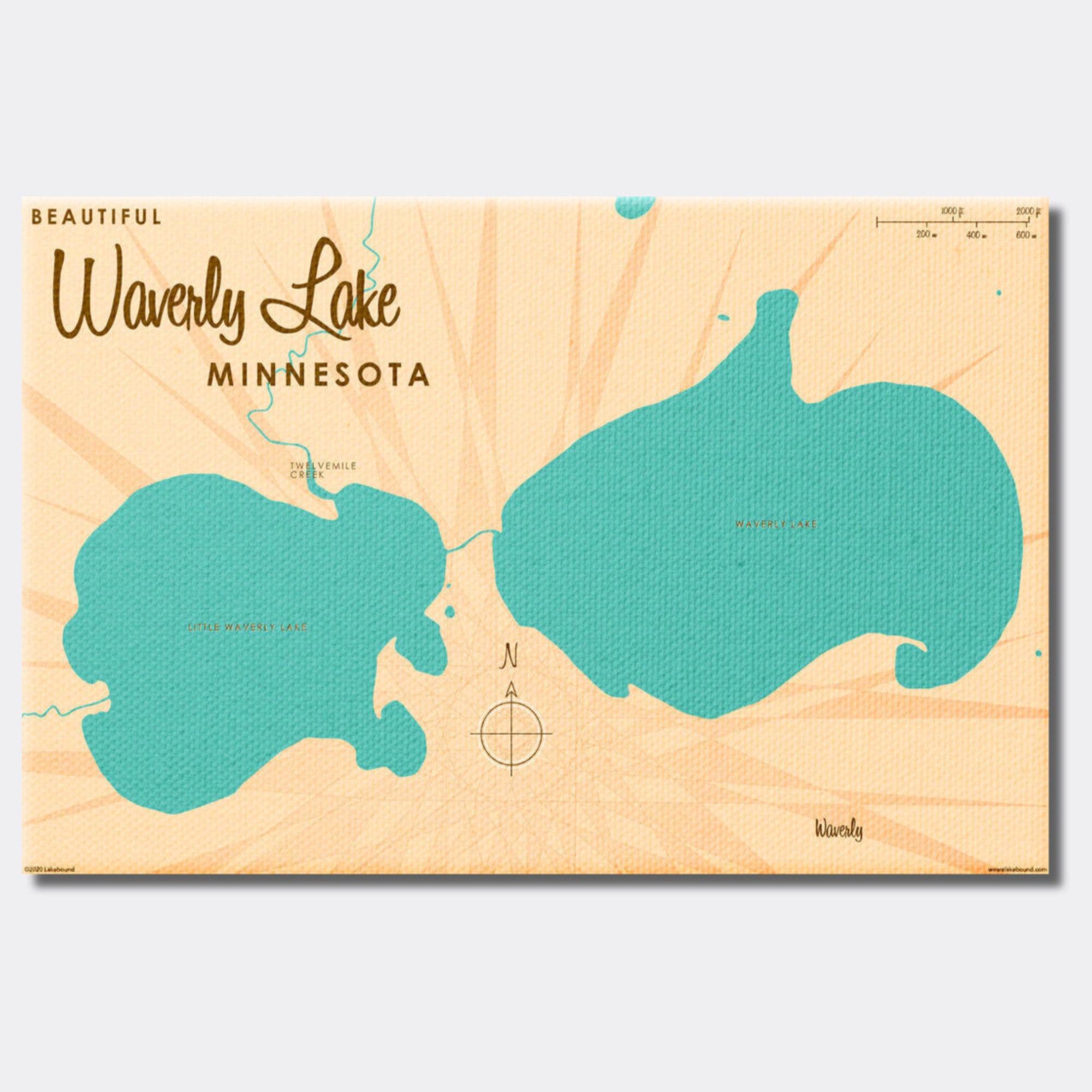Waverly Lake Minnesota, Canvas Print