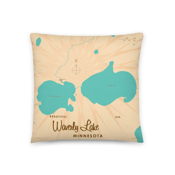 Waverly Lake Minnesota Pillow