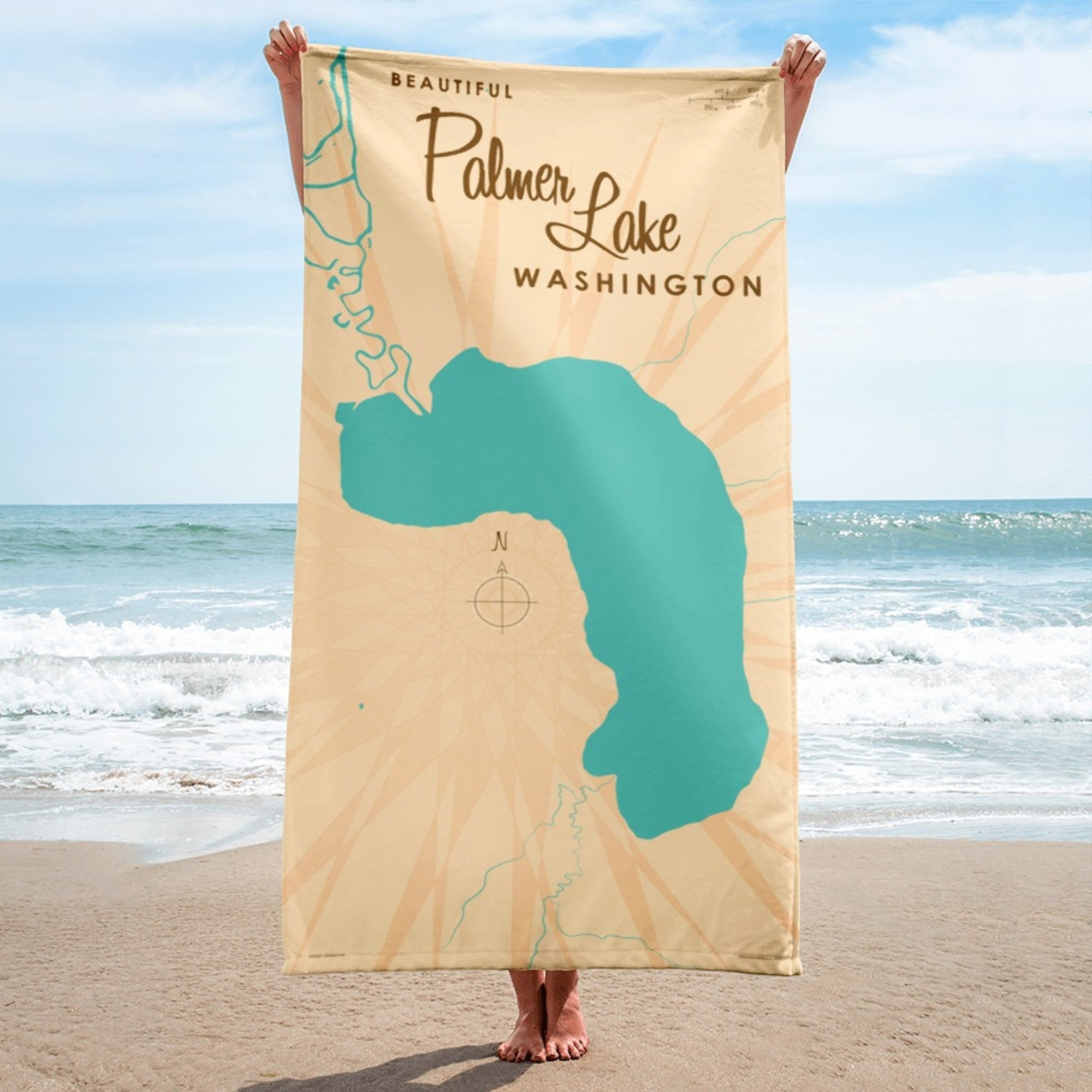 Palmer Lake Washington Beach Towel