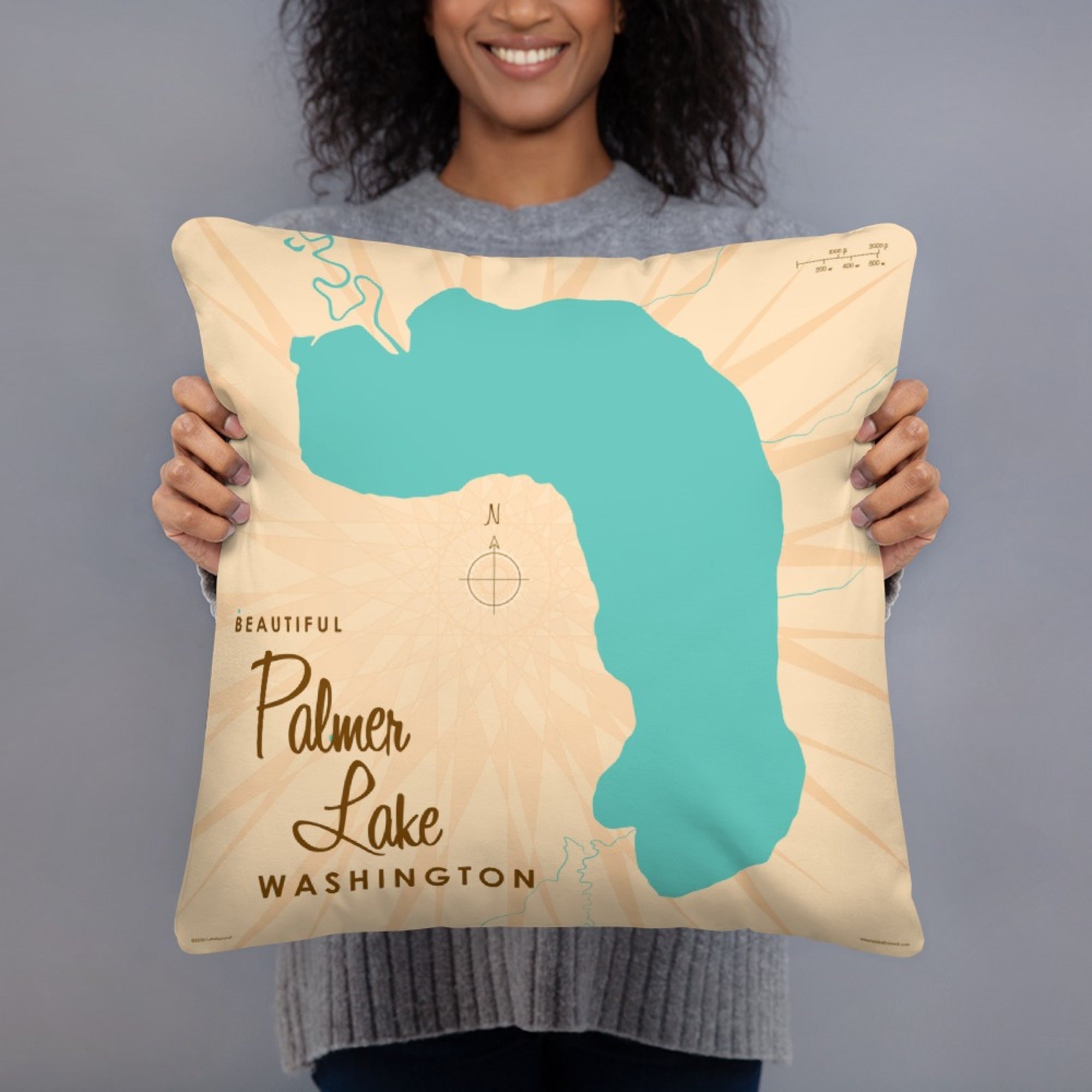 Palmer Lake Washington Pillow