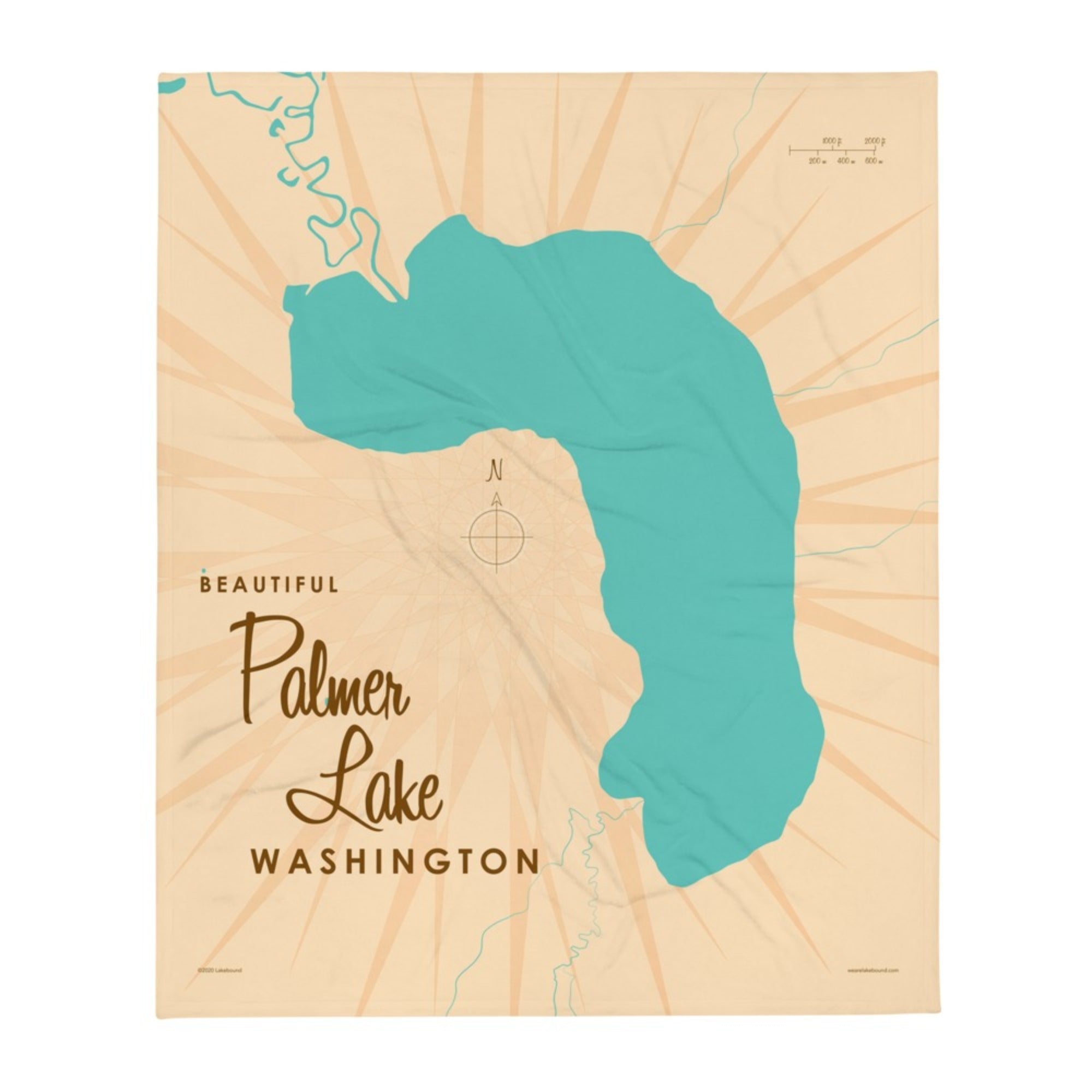 Palmer Lake Washington Throw Blanket