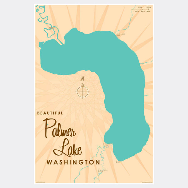 Palmer Lake Washington, Paper Print
