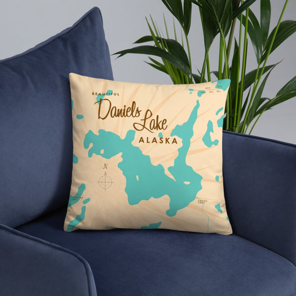 Daniels Lake Alaska Pillow