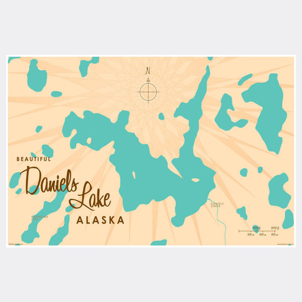 Daniels Lake Alaska, Paper Print