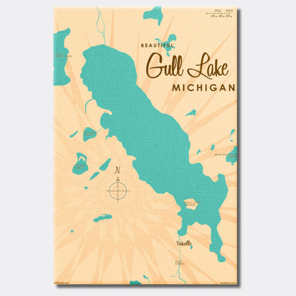 Gull Lake Michigan, Canvas Print