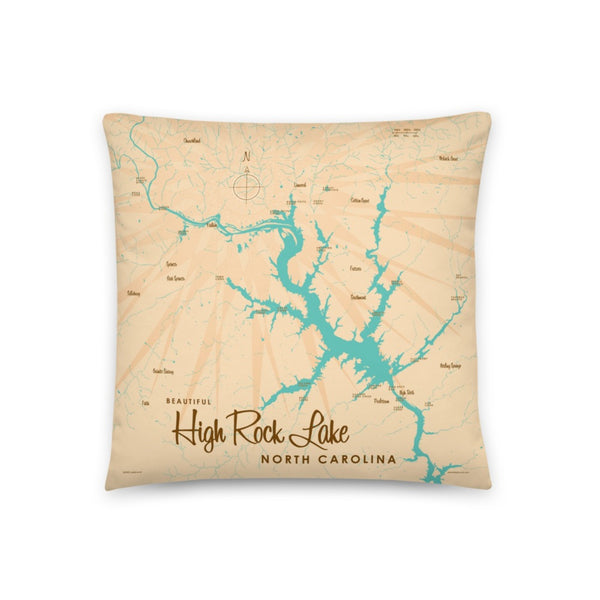 High Rock Lake North Carolina Pillow