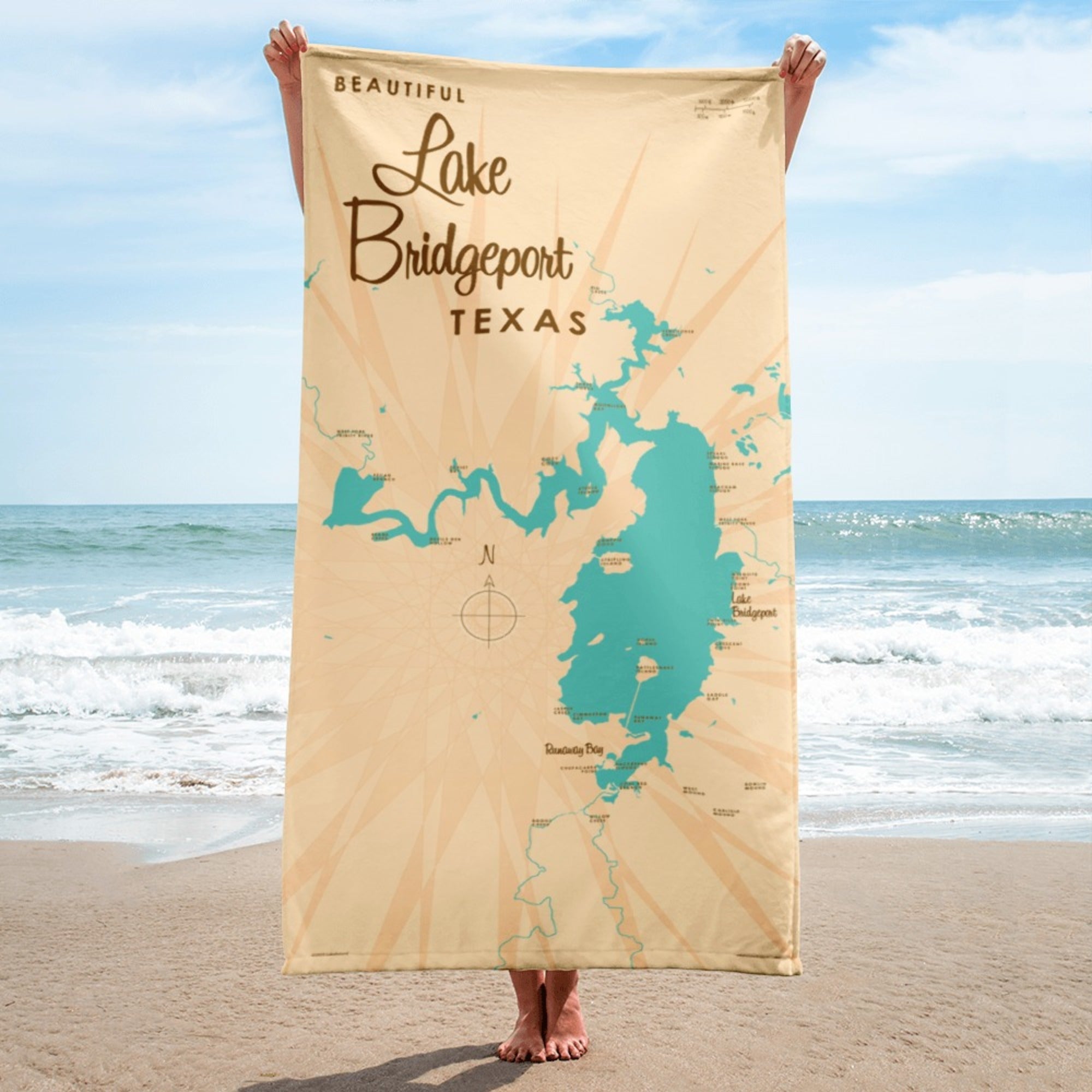 Lake Bridgeport Texas Beach Towel