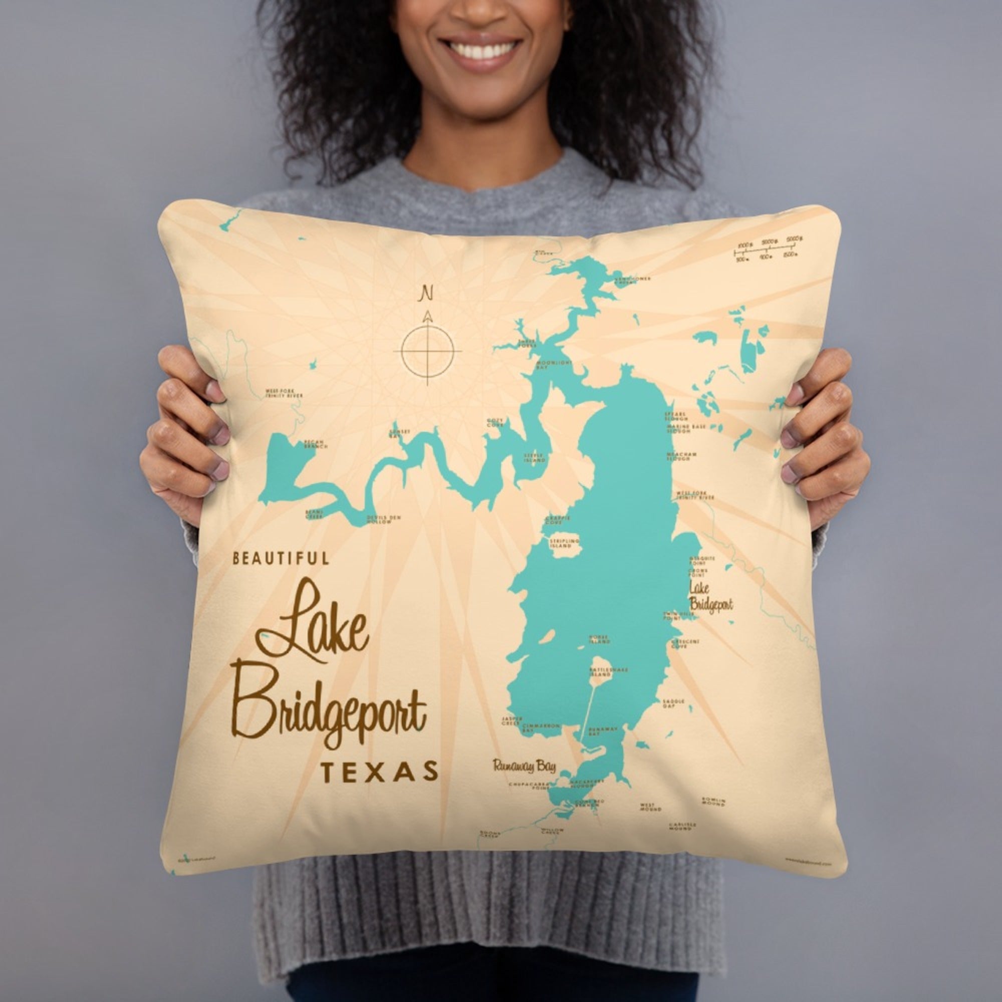 Lake Bridgeport Texas Pillow
