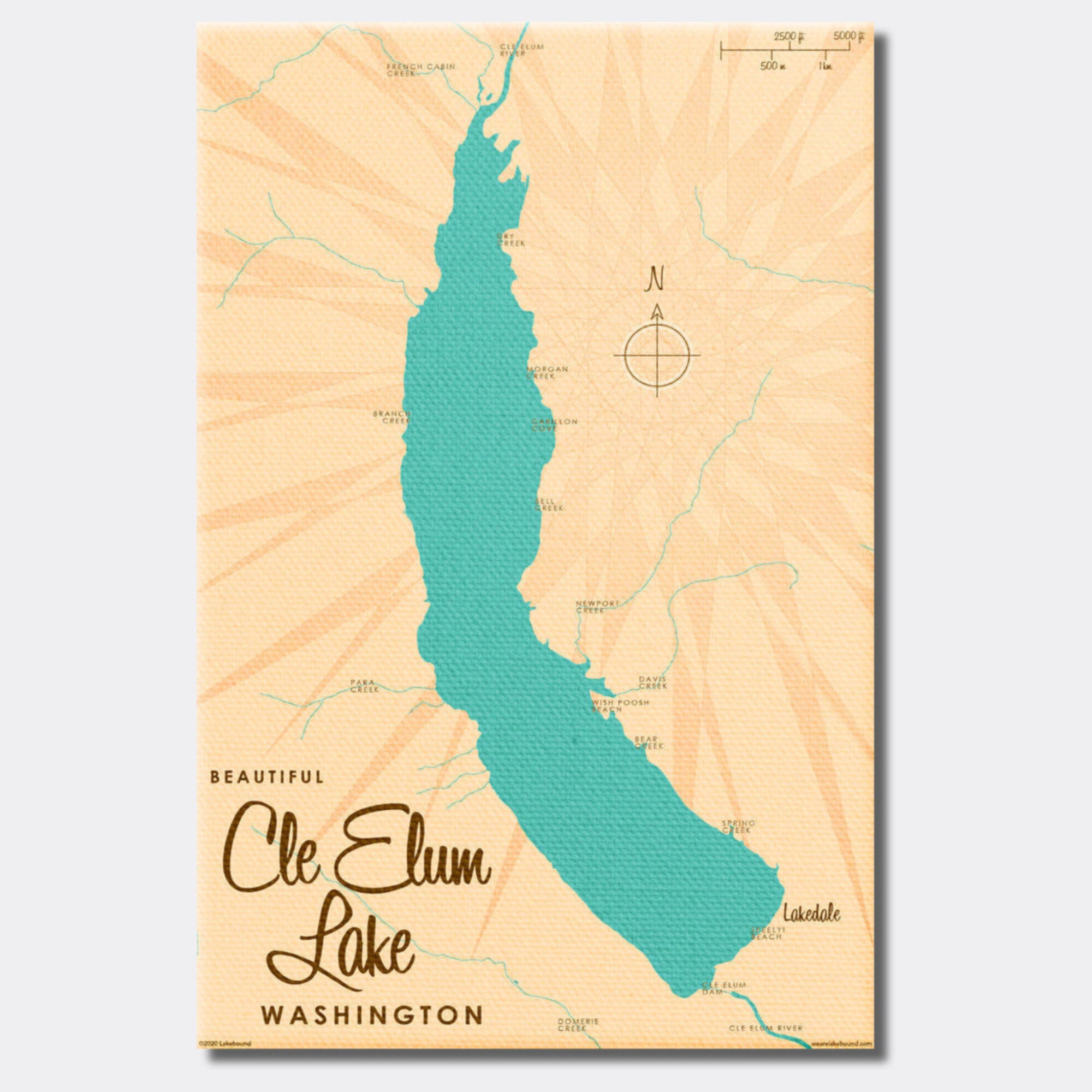 Cle Elum Lake Washington, Canvas Print