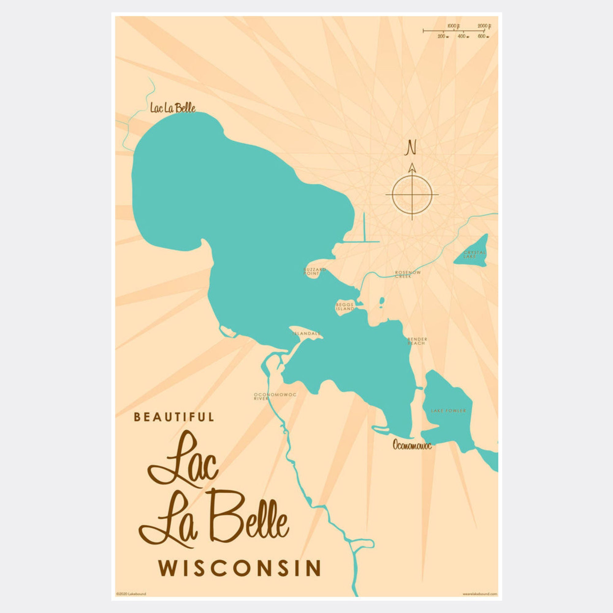 Lac La Belle Wisconsin, Paper Print